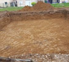 Les travaux de terrassement ont débuté le 29/03 et se sont terminés le 31/03/2017.