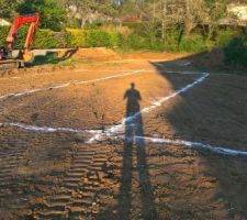 Délimitation de la zone à construire