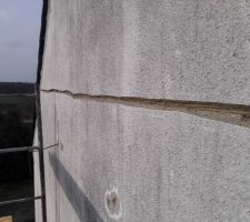 Fissures sur pignon Ouest