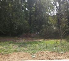 Vue de notre terrain