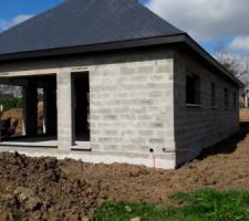 Toiture fini, appuis posé