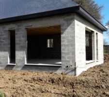 Toiture fini, appuis posé