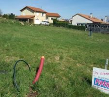 Voici la parcelle que nous avons choisit de 791m2 dans un futur lotissement de 9 maisons