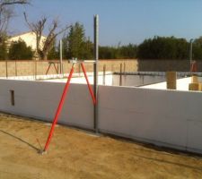 Coulage des 6m3 de béton S4 au petit matin ... y a plus qu'a nettoyer les coulée à l'intérieur