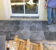 15 septembre : carrelage du patio