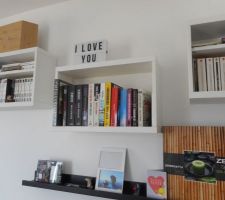 étagère IKEA BESTA coin biblio/bureau