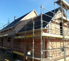 Mise hors d'eau: pose des velux