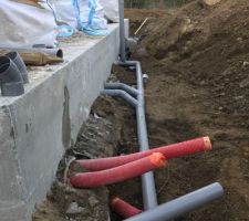 VRD: Raccordement EU à l'égout et EP au puit perdu.
