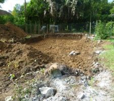 D&eacute;but du t&eacute;rassement