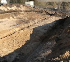 Pose et ligature du ferraillage des semelles de fondations