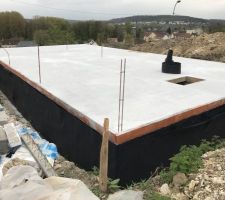 Pose de la membrane de protection du soubassement (Delta MS)