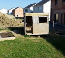 Cabane de notre fils en palettes