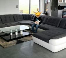 Notre nouveau canapé 3mx4mx2m, de chez canapé pas cher,modèle Infinity XL.