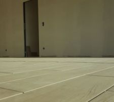 Carrelage en cours. ESSENZE Miel 20x80, VM materiaux.