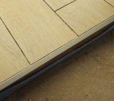 Carrelage en cours. ESSENZE Miel 20x80, VM materiaux.