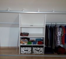 Vue du rail fix&eacute; sur les Kit sous-pente SPACEO