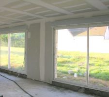 Vues des baies vitrés de 3 mêtres