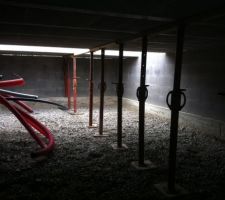 Etais sous dalle du VS