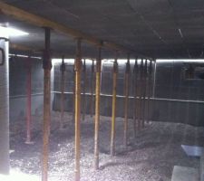 Etais sous dalle du VS