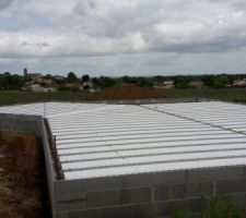 Plancher en cours d installation