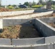 Les murs de soubassement sont montÃ©s
