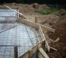 Quelques photos lors de la construction des fondations