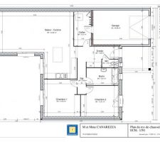 Les plans d'origines, mais la maison à grossi depuis et il y a quelques modifications mineures pour lesquelles nous n'avons qu'un plan papier