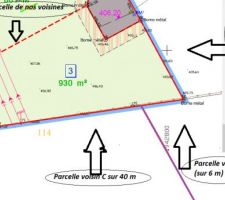 Voisin B qui a fait un spitch car refus d'une clôture mitoyenne, tous les autres aucuns souci.
