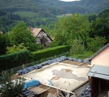 Madriers tri&eacute;s par mur