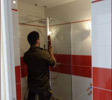 Montage paroi de douche