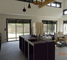 Meubles de la cuisine positionnés