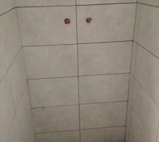 La faïence a l interieur de la douche