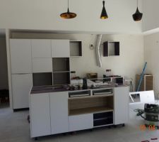 La cuisine blanchie...