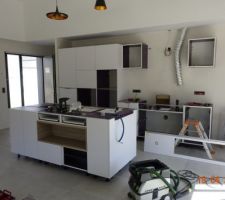 La cuisine blanchie...