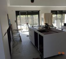 La cuisine blanchie...