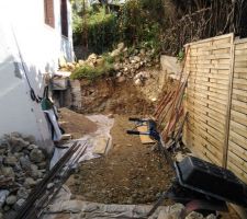 Vue d'ensemble - le niveau final sera inchang&eacute; (pour le bas) un peu au dessus du regard de gauche (pour le haut)