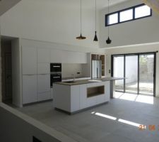 Cuisine finie vue future verriere