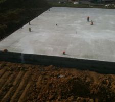 La dalle est coul&eacute;e