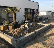 La terrasse en cours de création :)