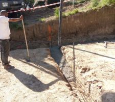 Toupie - pompe à béton - fondation coulée