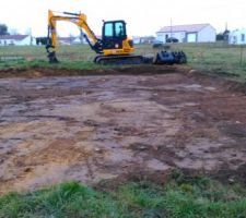 Préparation du sol pour les fondations