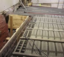 Dalle du R 1 en cours de préparation (systeme EMS Leader de chez KP1)