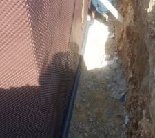 Preparation de drainage au pourtour de toute la maison