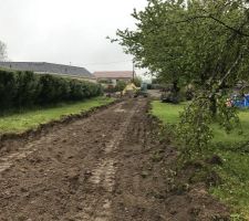 Création chemin d'accès au chantier