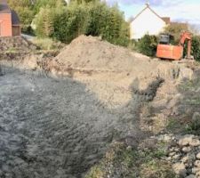 Suite au premier jour de terrassement