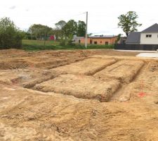 Terrassement pour les fondations