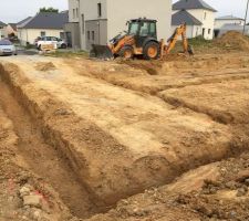 Terrassement pour les fondations
