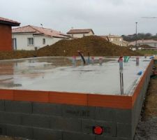 Dalles de la maison et du garage