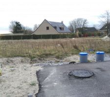 Vu de la fa&ccedil;ade du terrain