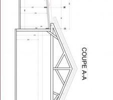 COUPE A-A Transversale sur entrepot